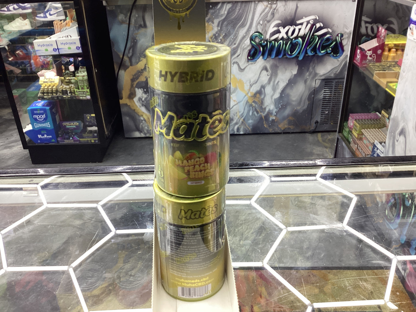 Muha med keif infused joints 3g mango peach rings