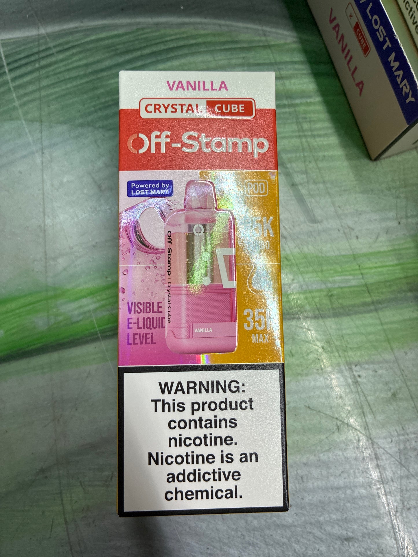 Off stamp vanilla pod