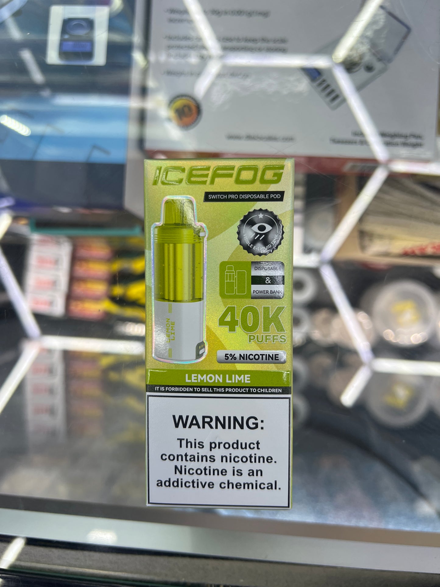 IceFogger switch pro disposable pod 40k puffs lemon lime