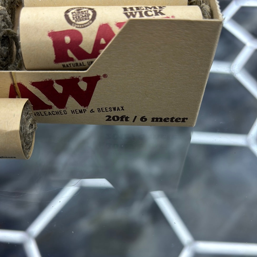 Raw hemp wick, 30 feet/6 meter
