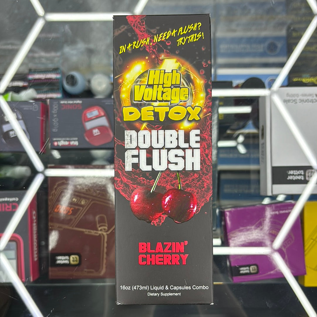 High voltage detox, double flush blazing cherry 16oz