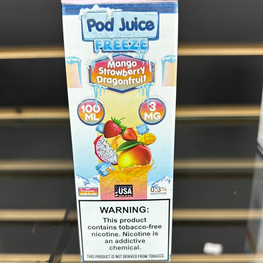POD juice freeze mango, strawberry, dragon fruit, 3MG