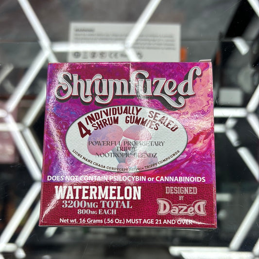 Shrumfuzed 4pack watermelon shroom gummies