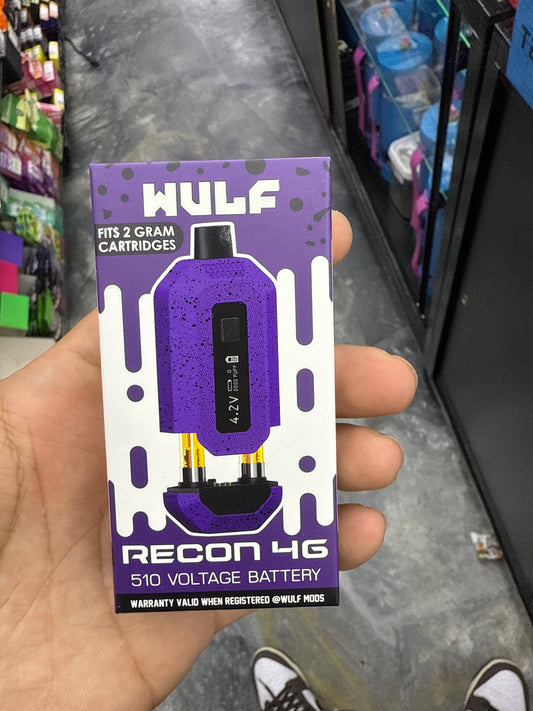 Wulf recon 4g 510 voltage battery fits 2 g cartridges