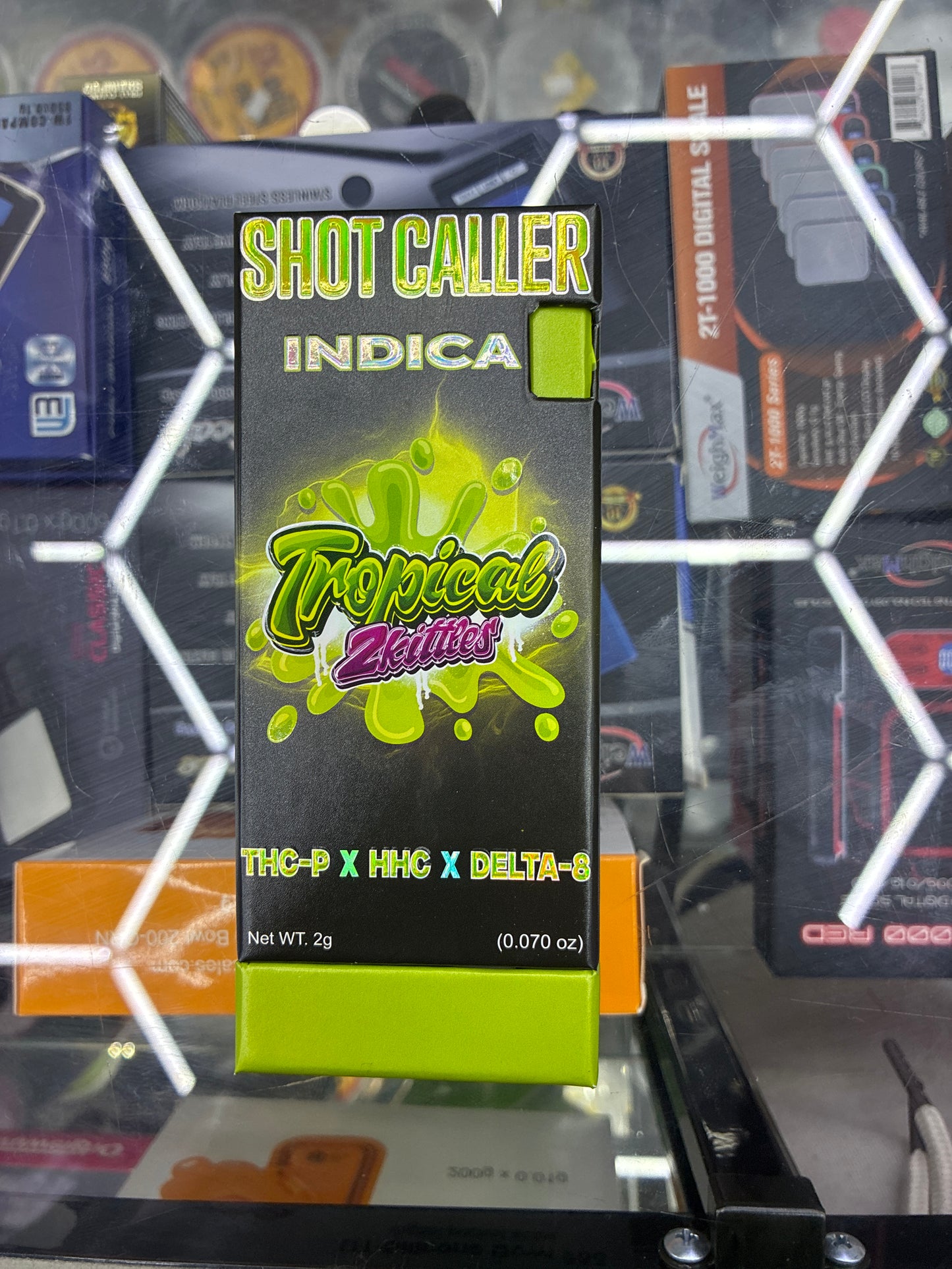 Shotcaller thcp x hhc x delta8 2g disposable indica tropical zkittles
