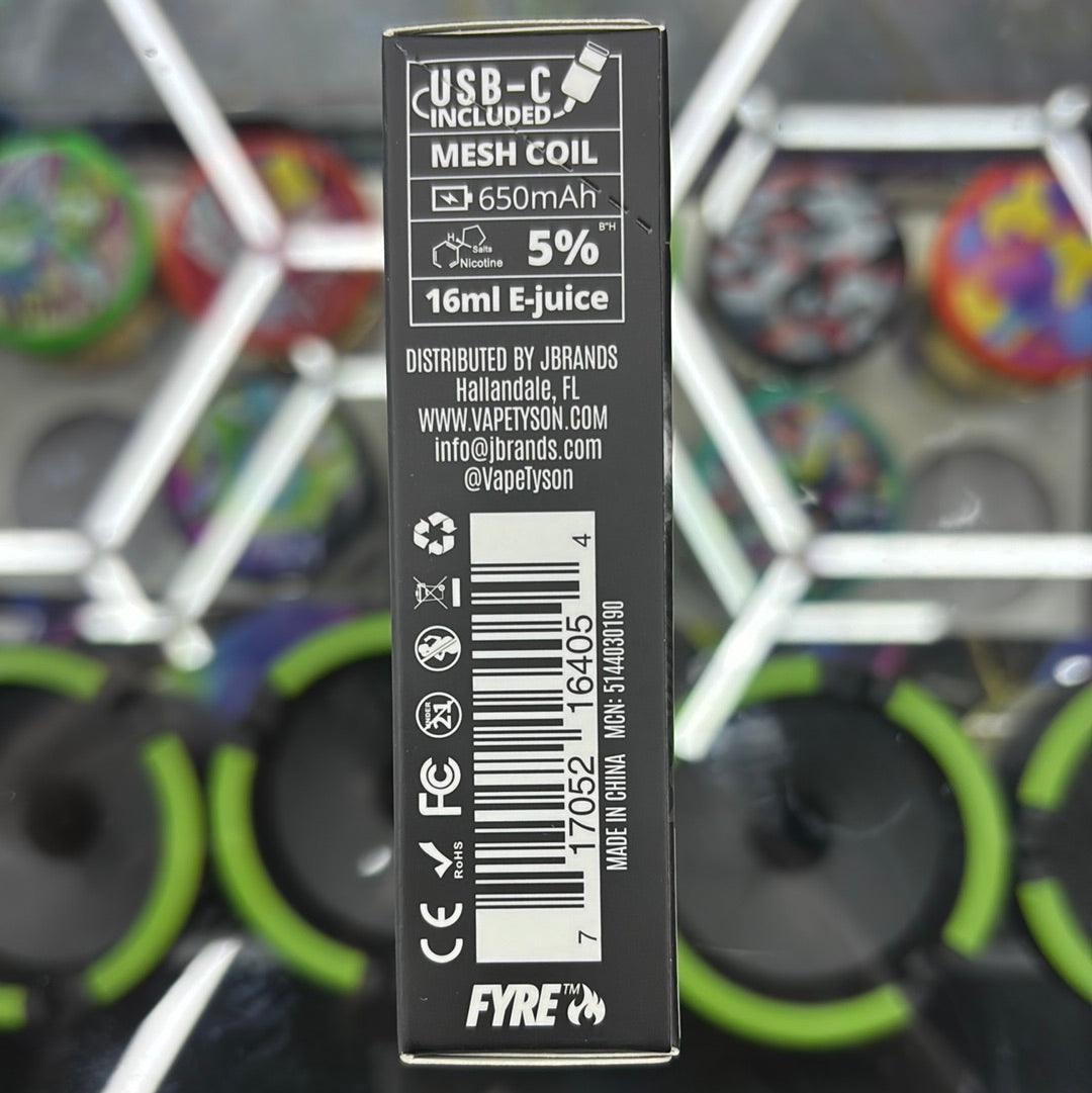 Tyson, round 2 banana nut, 7500 hits