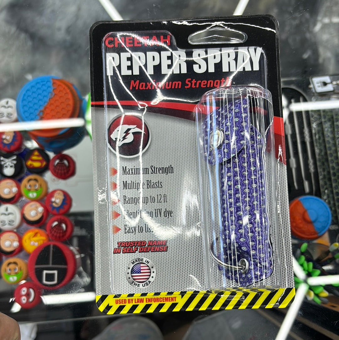 Pepper spray purple