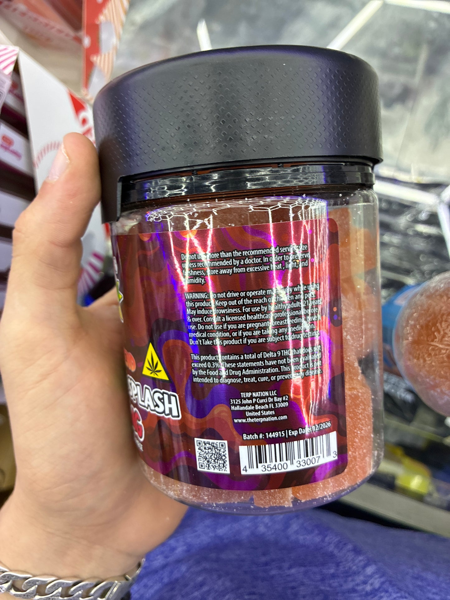 Smack’d gummies exotic blend watermelon splash 50,000mg 50ct