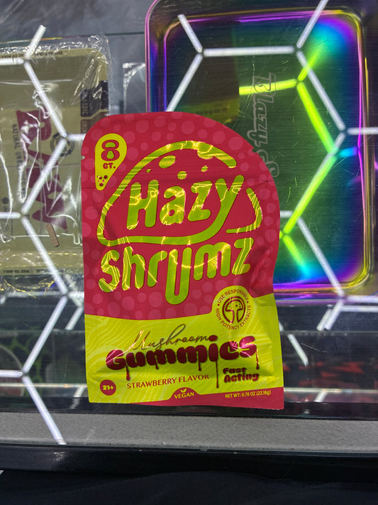 Hazy shrumz gummies strawberry flavor 8ct
