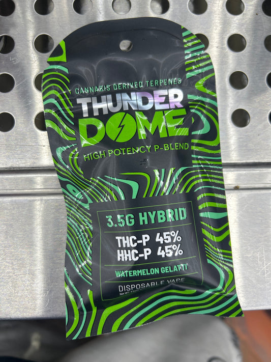 Thunder Dome Thc-p hhc-p blend 3.5g disposable watermelon gelatti