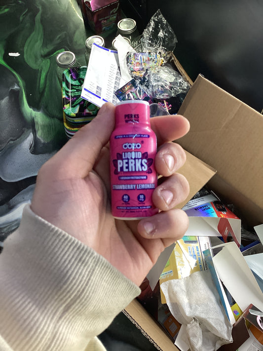 Dozo liquid perks strawberry lemonade