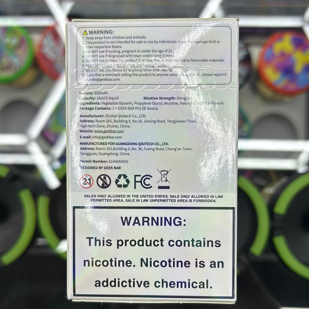 Geek bar pulse sour apple ice