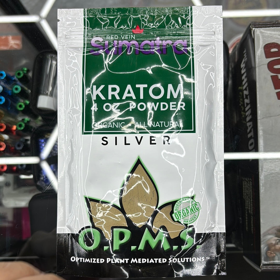 Opms sumatra kratom powder 4oz silver