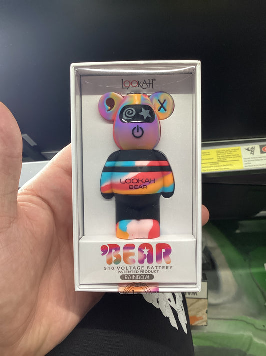 Lookah bear 510 voltage cartridge battery rainbow