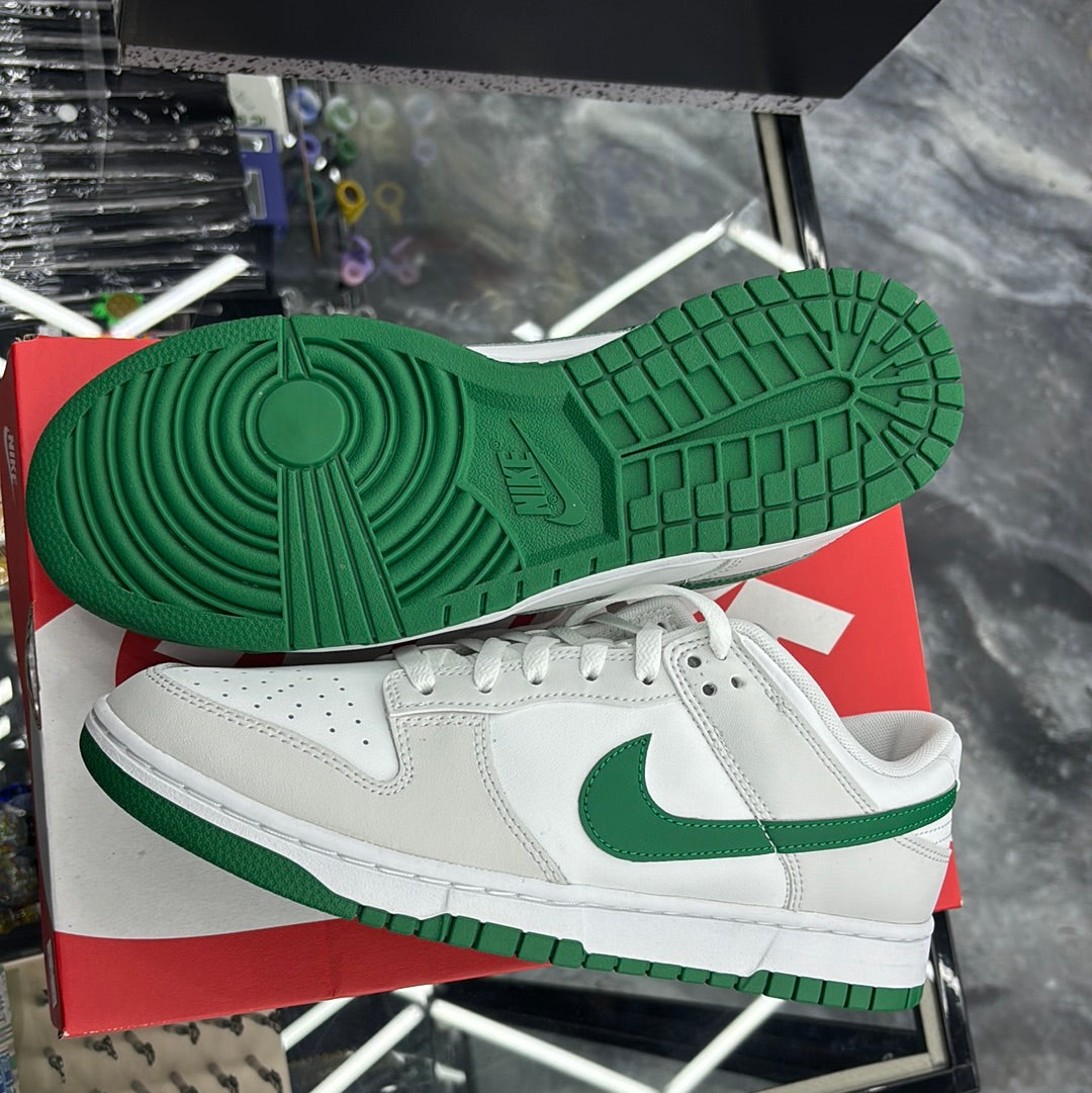 Nike dunk, low retro summit white/malachite 9.5m