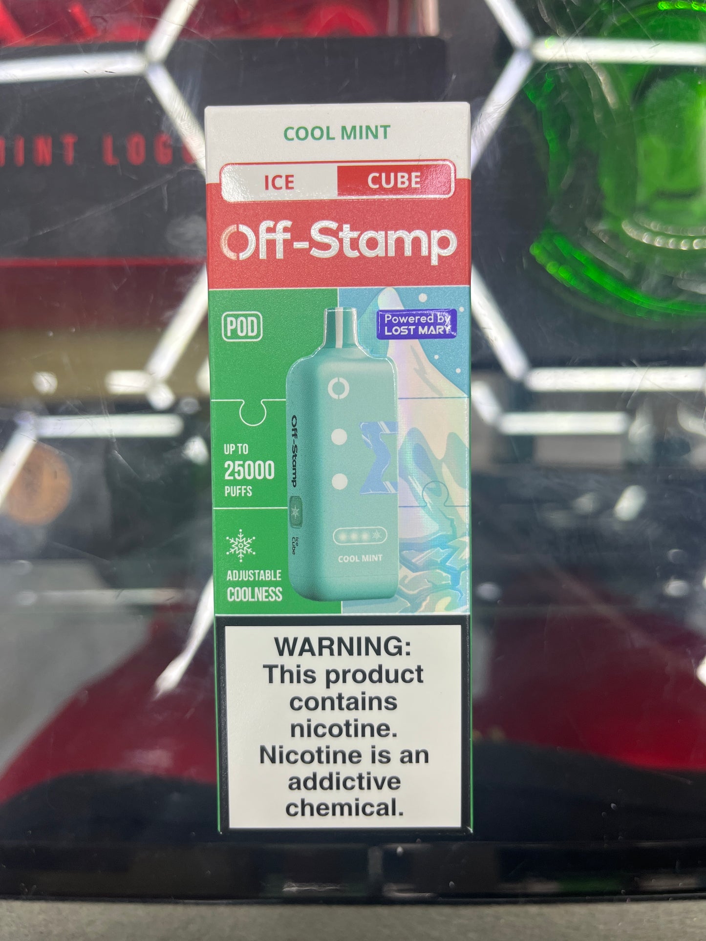 Off stamp ice cube 25K cool mint