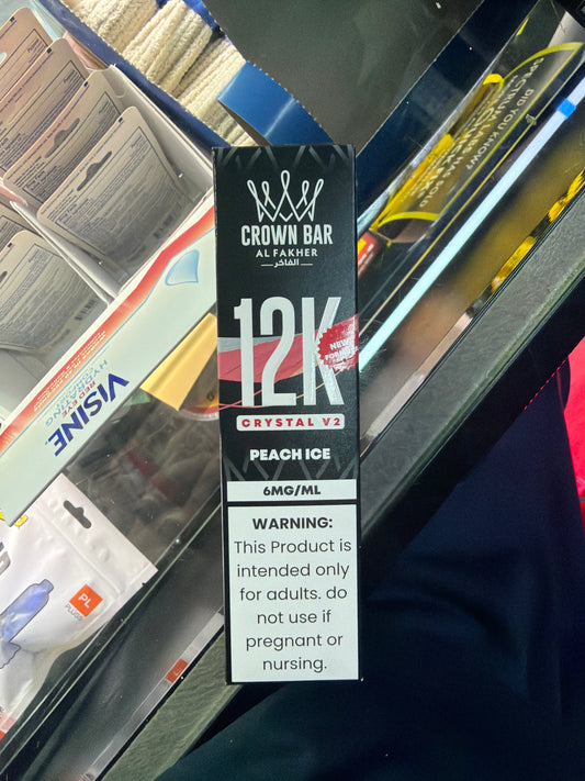 Al Fakher Crown Bar 12k crystal v2 peach ice