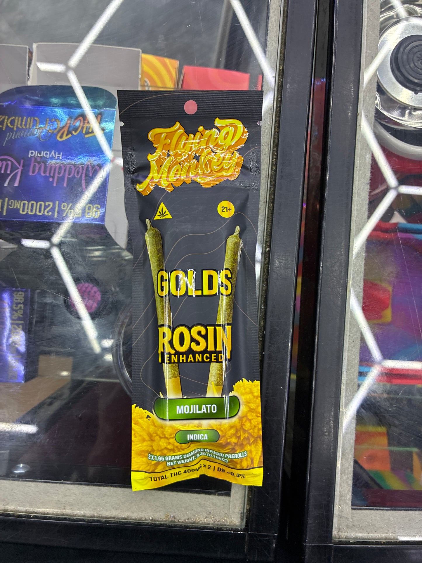 Flying monkey gold rosin enhanced mojilato indica