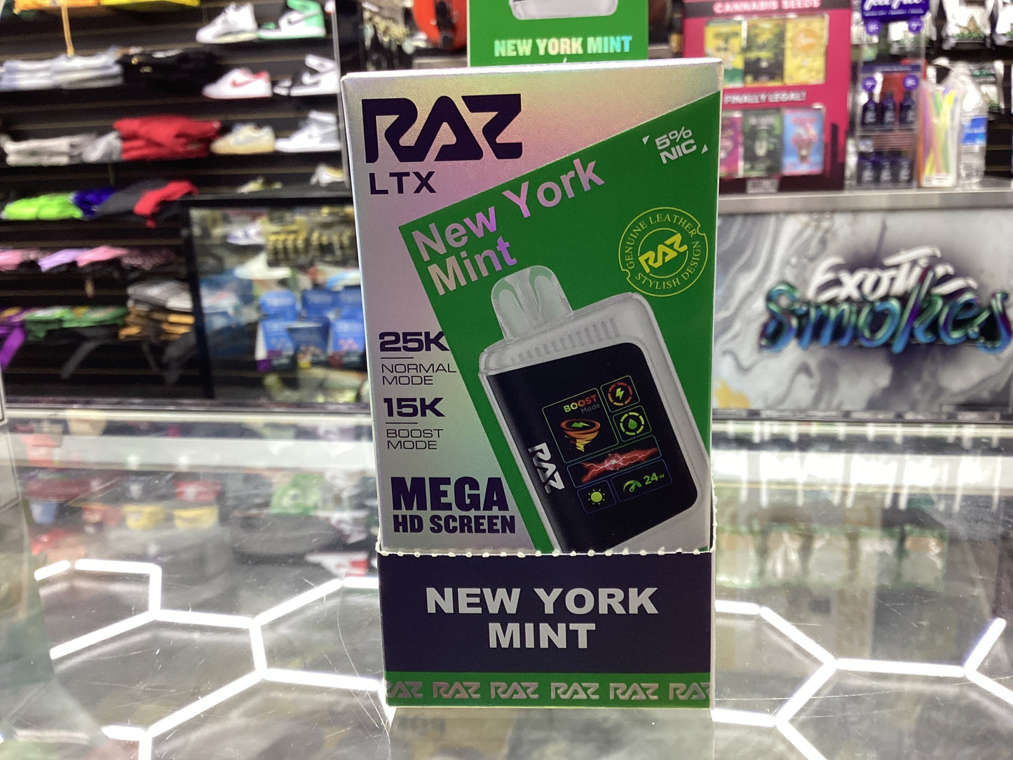 Raz dc25000 ltx 25k puffs New York mint