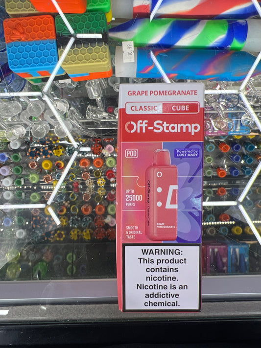 Off stamp classic cube 25K grape pomegranate