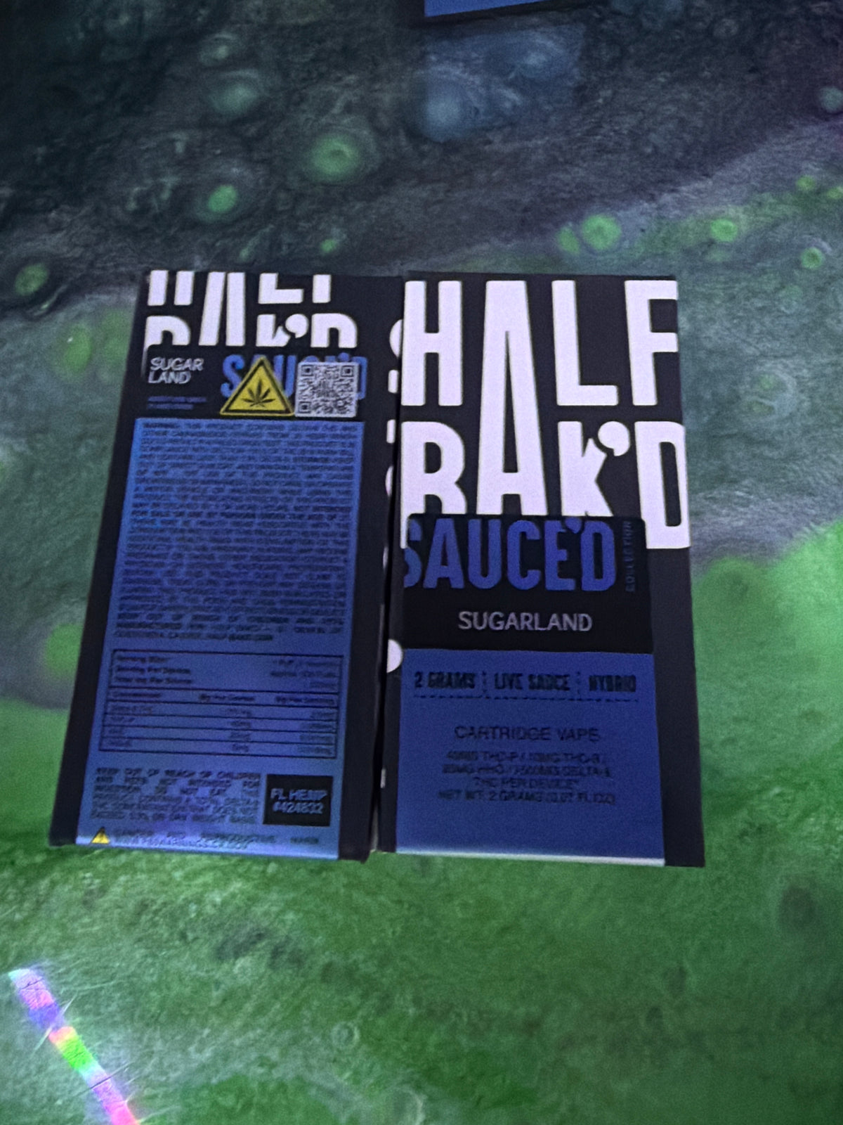 Half bakd 2g live sauce cartridge sugarland hybrid