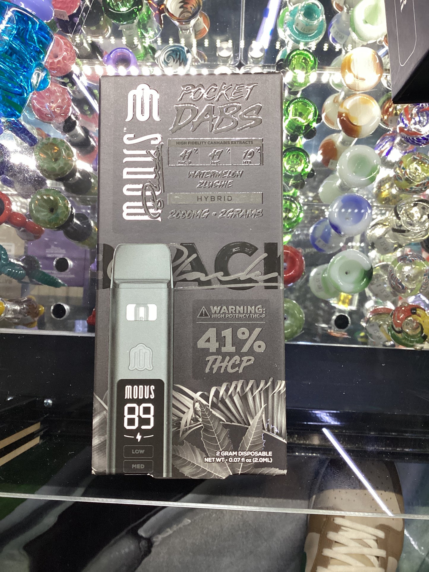 Modus black pocket dabs 2g disposable watermelon zlushhe hybrid