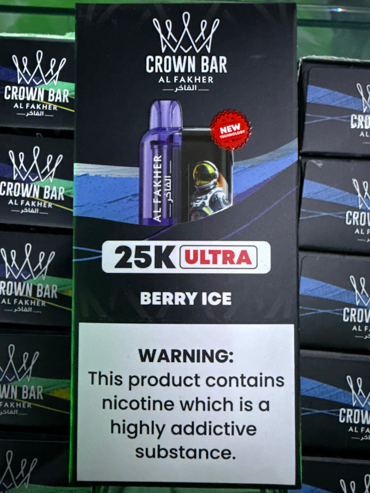 Al fakher crown bar 25k berry ice
