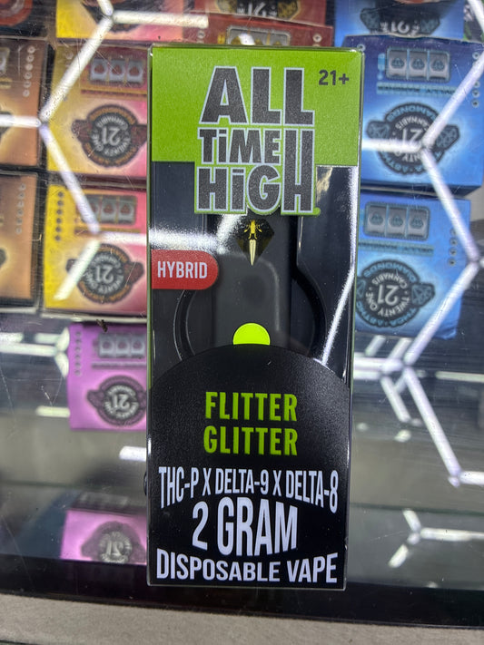 All time high thcp/d9/d8 disposable 2g hybrid flitter glitter