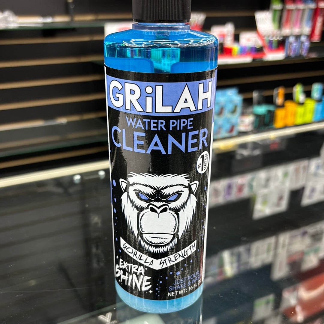 Grilah water, pipe cleaner, Gorilla strength extra shine 16 0Z