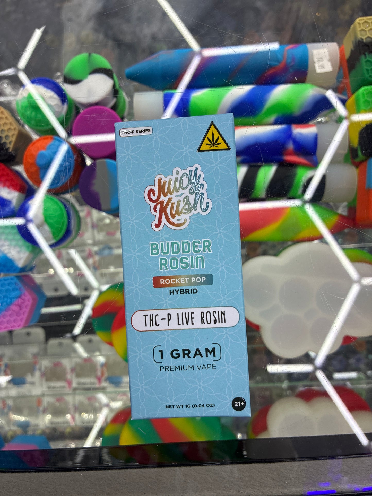 Juicy kush budder rosin 1g vape rocket pop hybrid