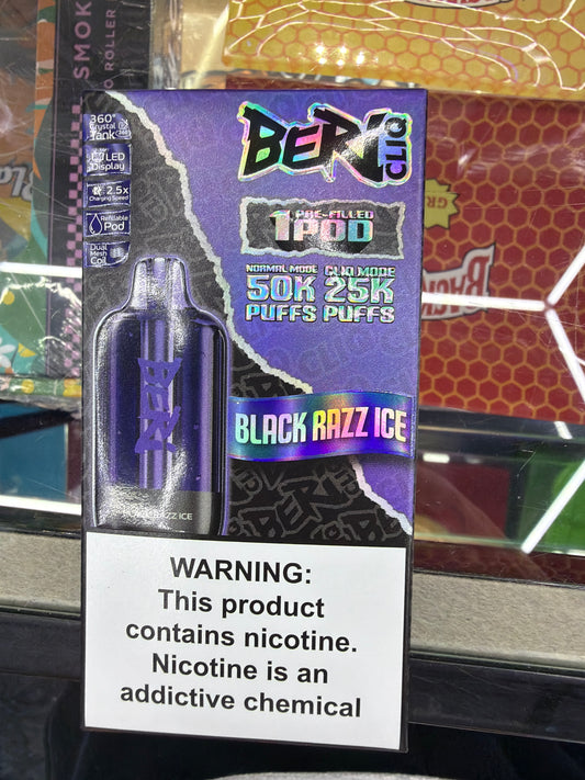 Beri Cliq 50k Pod Only (Black Razz Ice)