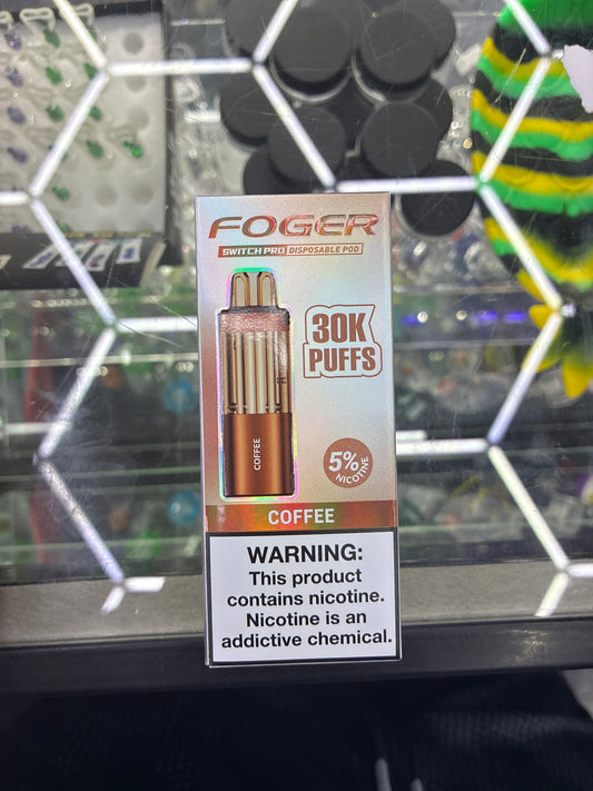 Fogger switch pro disposable pod 30k puffs coffee