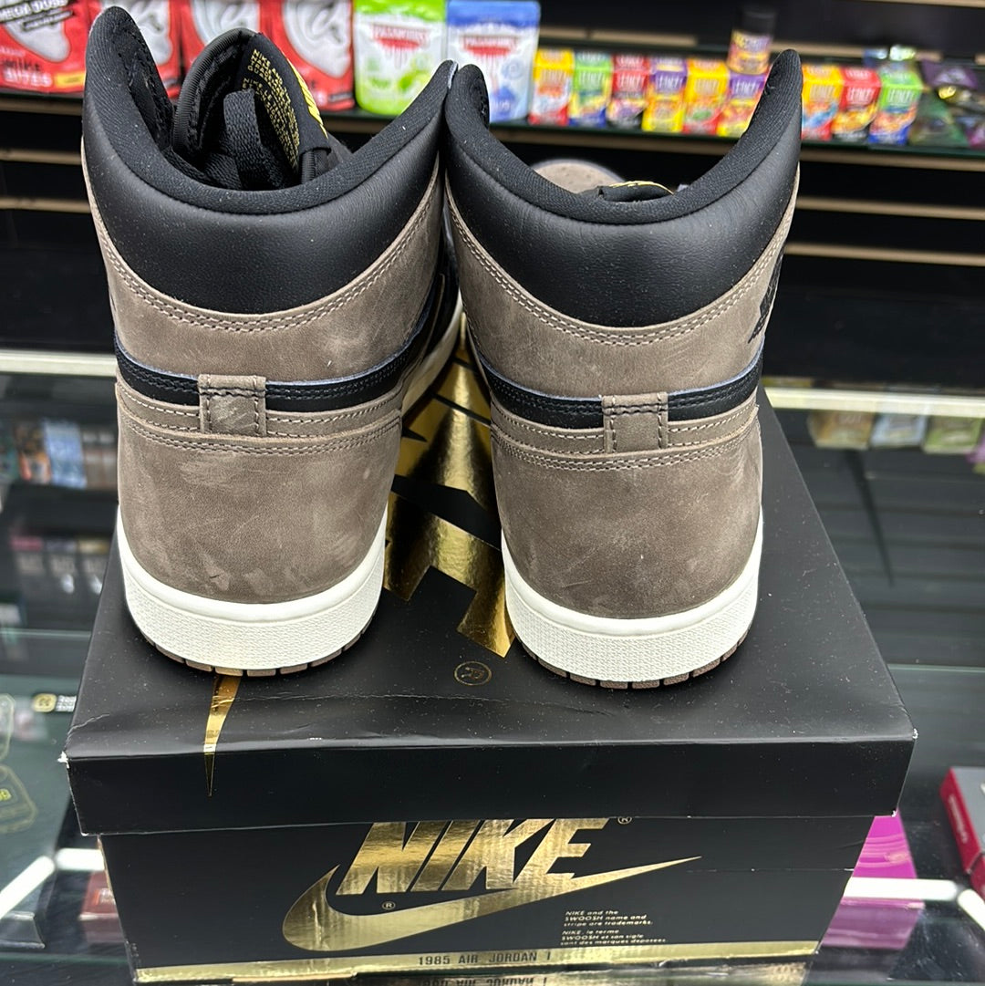 Air Jordan, one retro high OG black/metallic gold