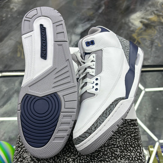 Air Jordan 3 retro white/midnight navy 11m