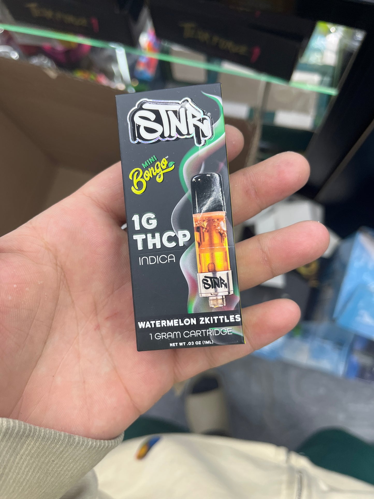 Stnr thcp cartridge 1g watermelon zkittles indica