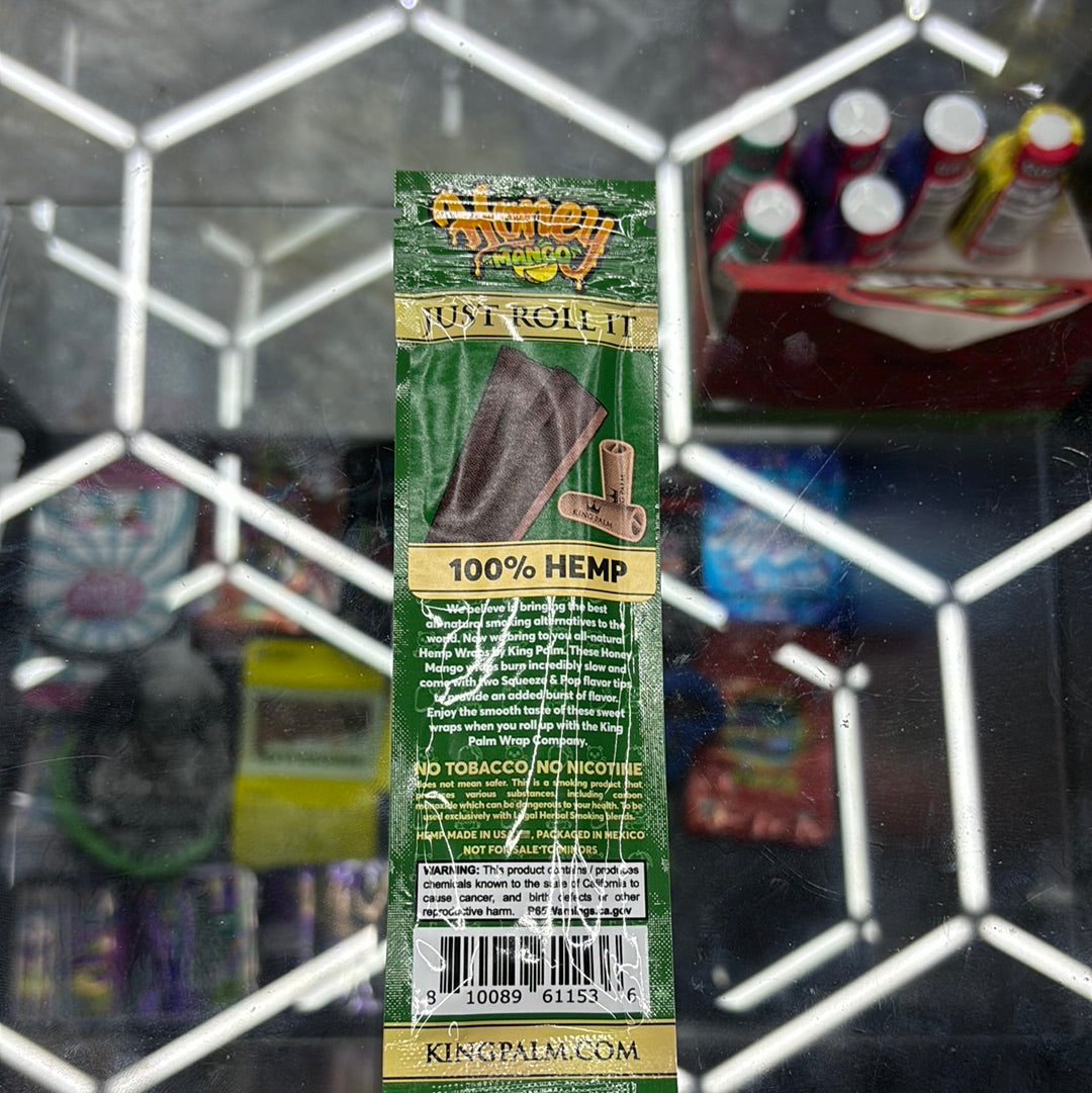 King palm hemp wraps, honey mango