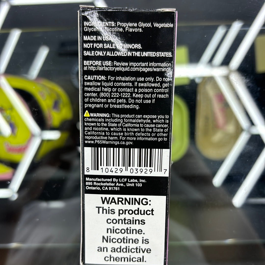 Air factory mystery 3MG 100ML