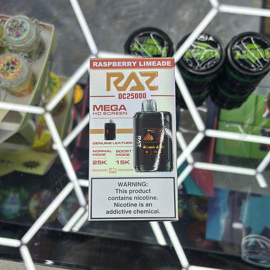 Raz dc25000 25k puffs raspberry limeade ￼