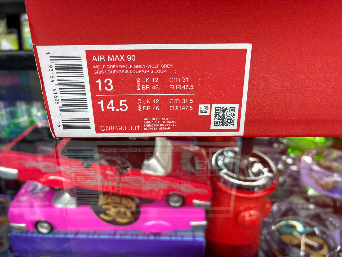 Air max 90 gray size 13