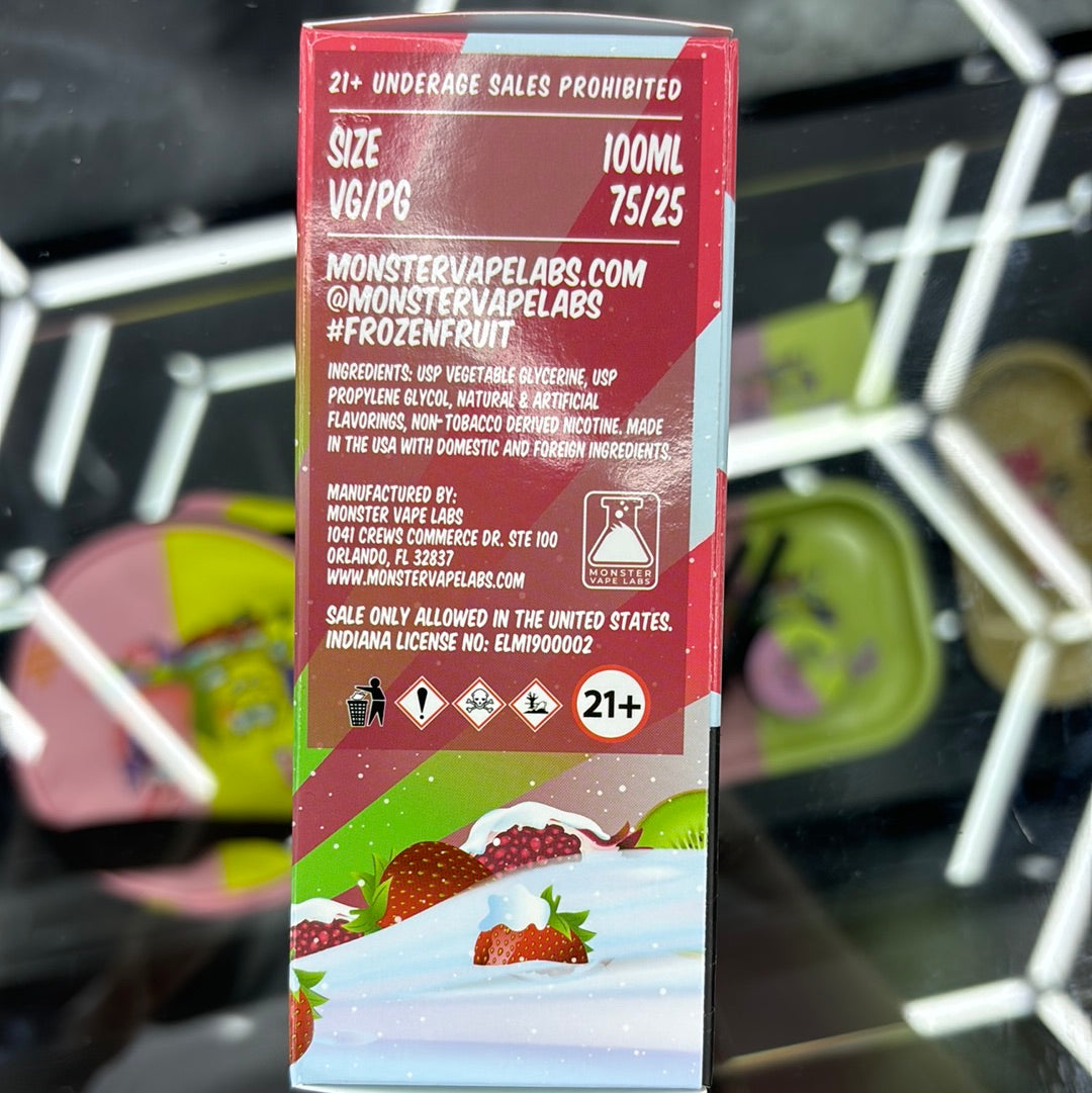 Frozen fruit monster,strawberry kiwi pomegranate ice 3MG 100ML ￼