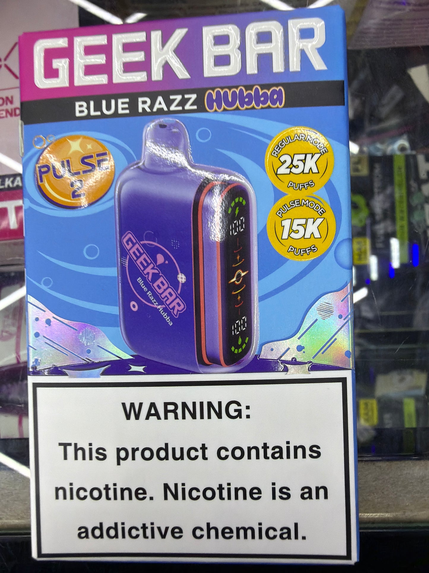 Geek bar pulse x2 Blue Razz Hubba