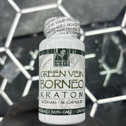 Whole herbs green vein borneo kratom 60caps