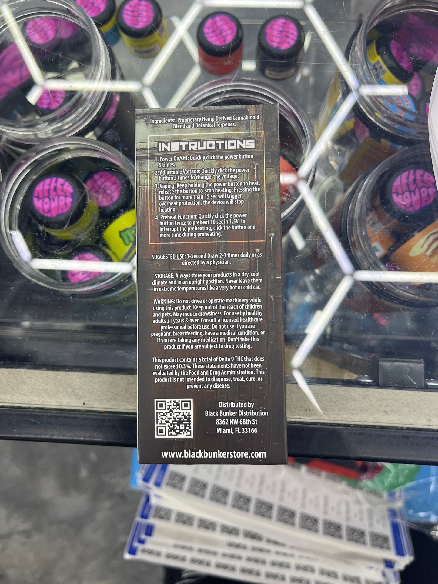 Black bunker disposable thcp vape thca indica watermelon kush 3ml