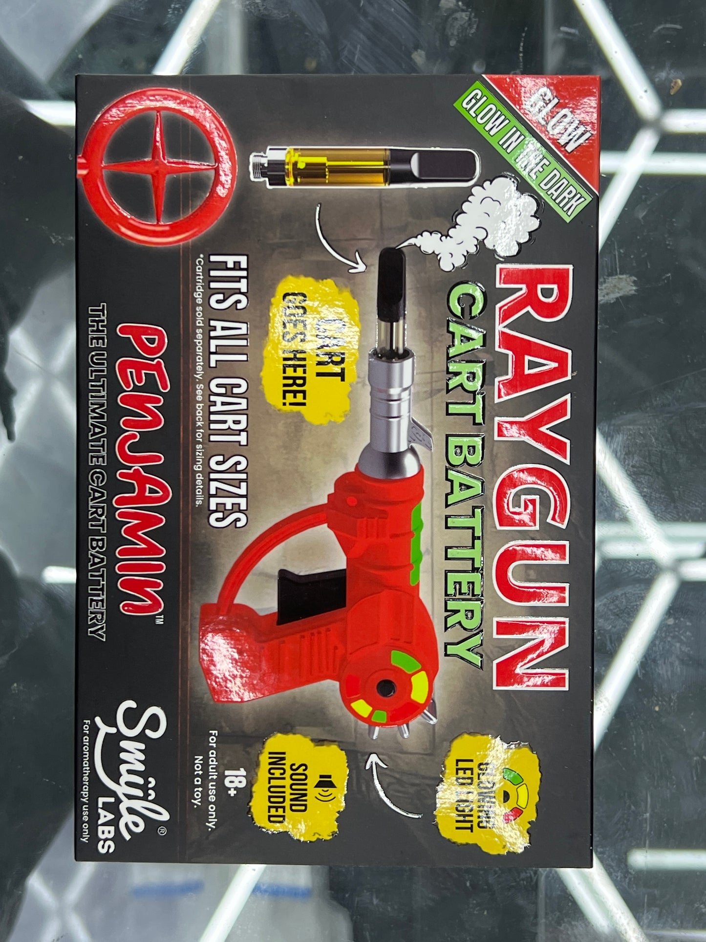 Raygun cart batter 510 thread glow in the dark