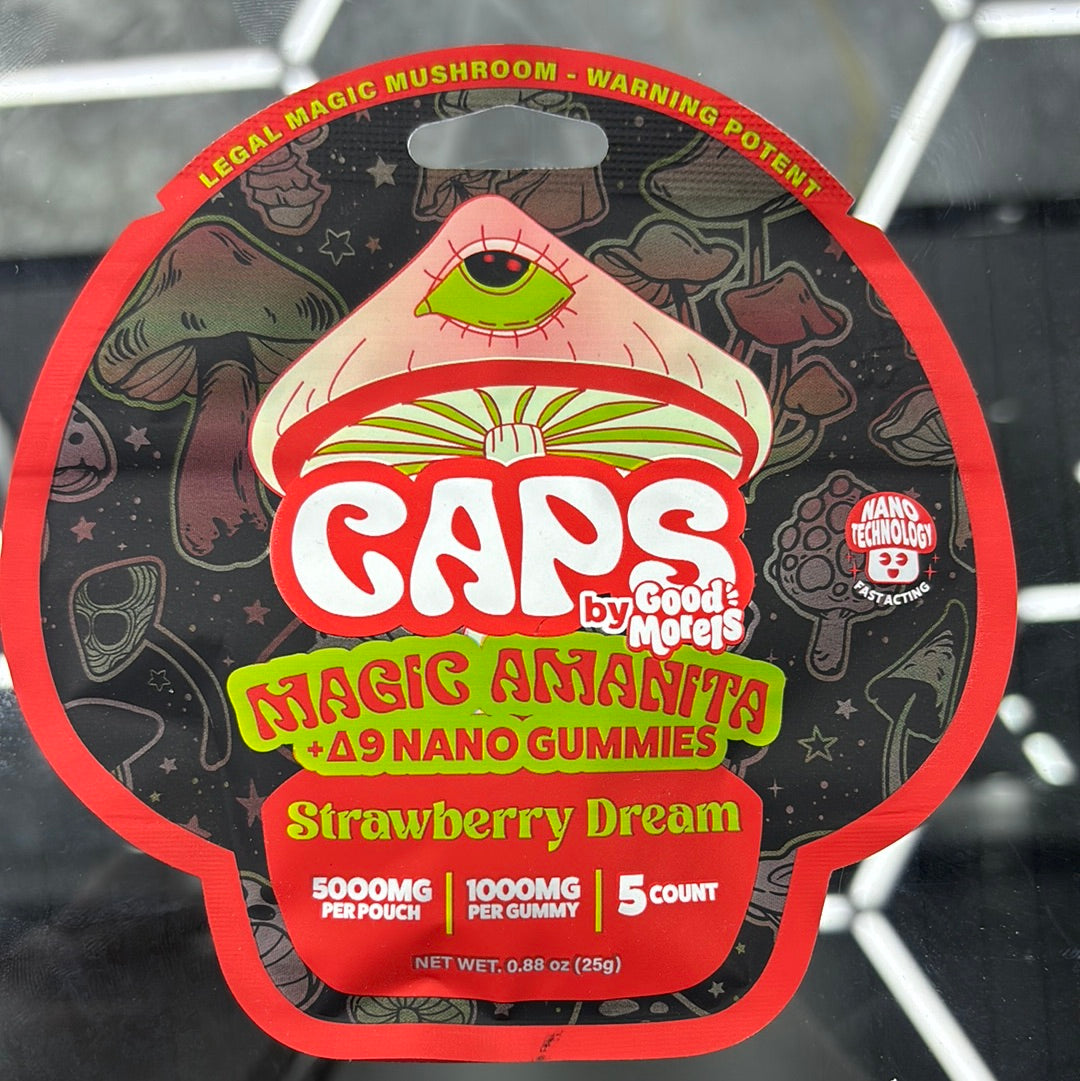 Caps, magical mushrooms, strawberry dream, 5000 mg
