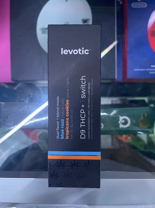 Levotic dual flavor + blend mode d9thcp blue raz/ Tropicana cookies