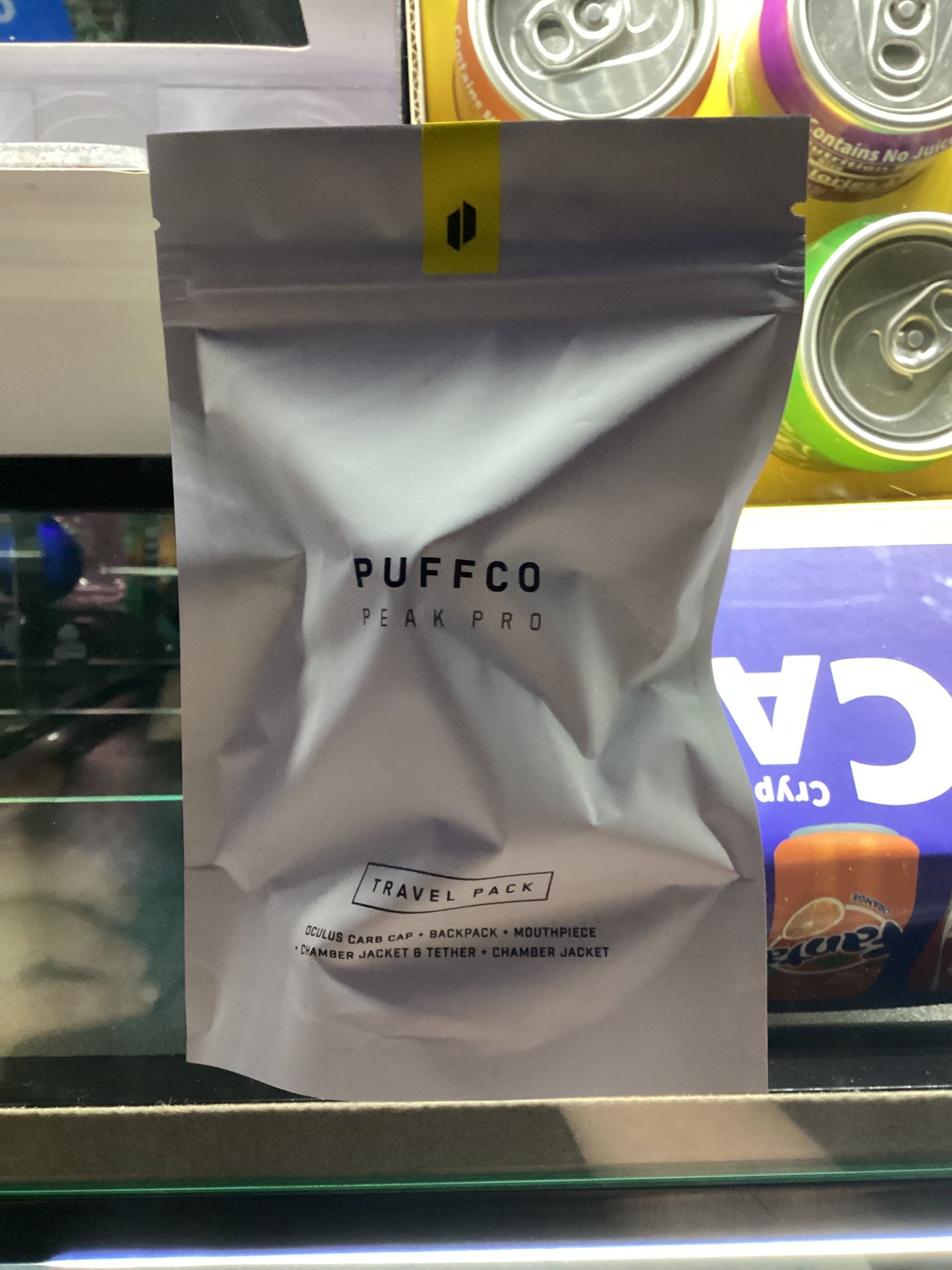 Puffco peak travel pack yellow