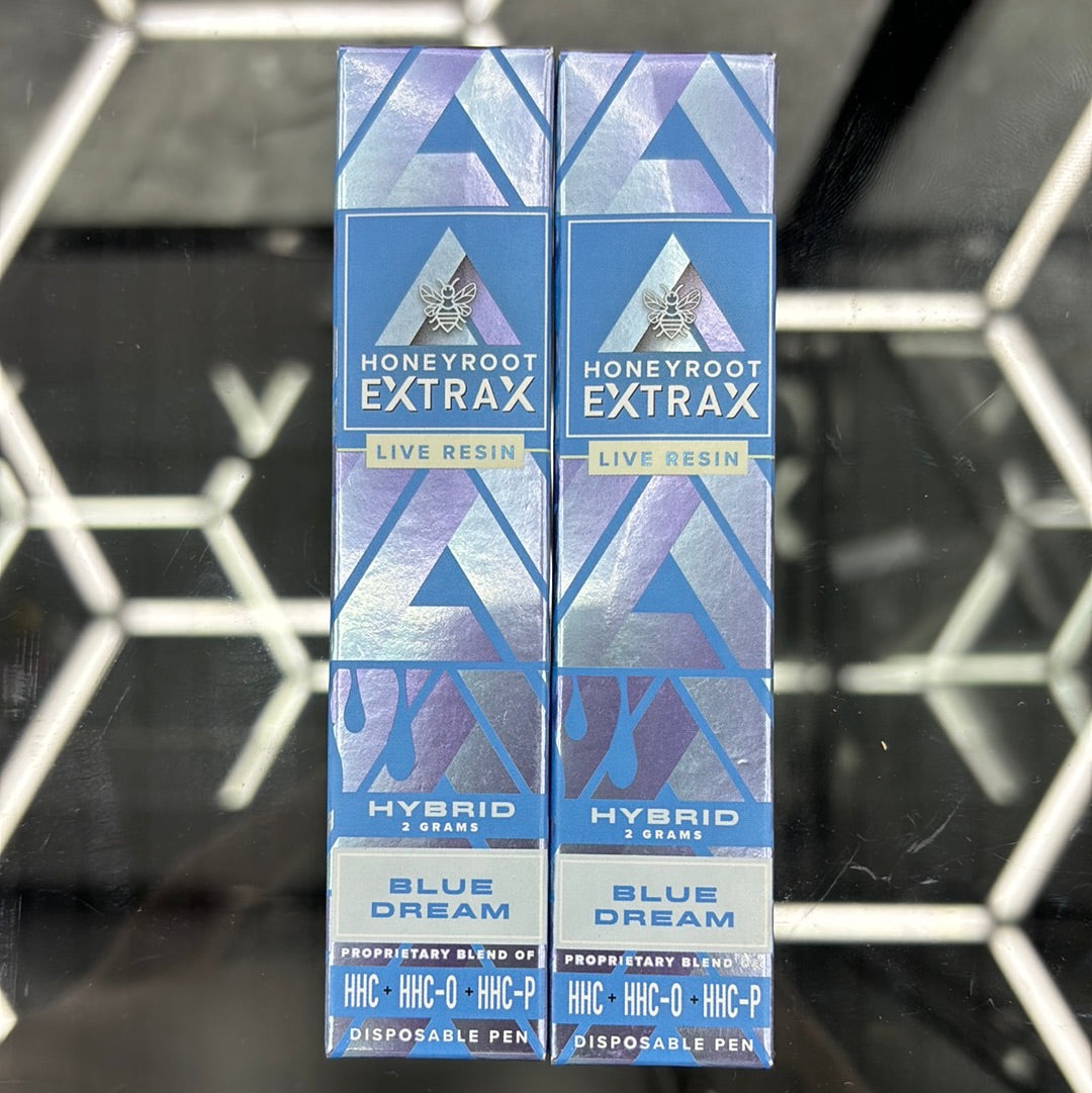 Honeyroot extract live resin blue dream hybrid