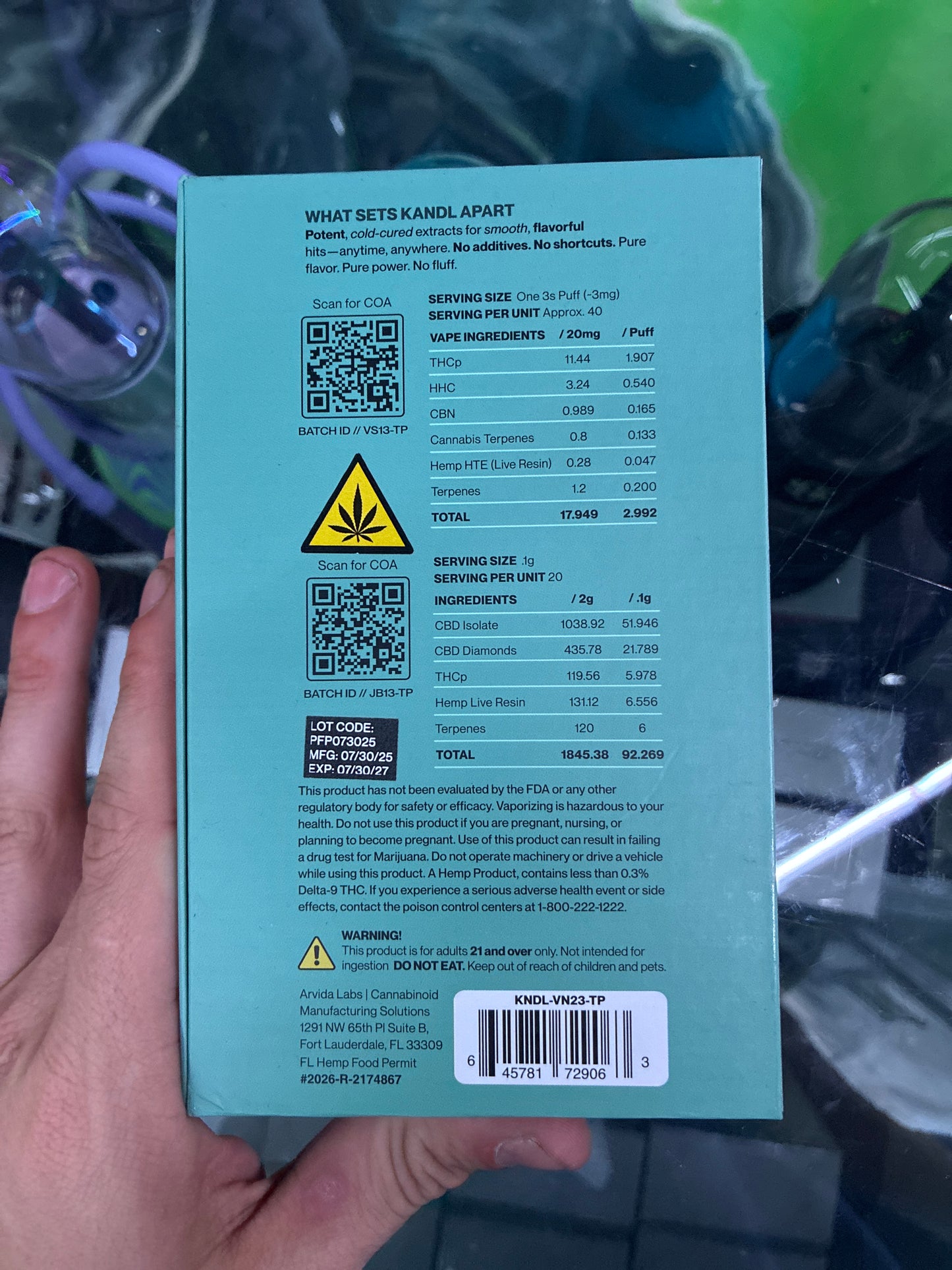 Kandl ritual kit concentrate vaporizer sour banana funk hybrid