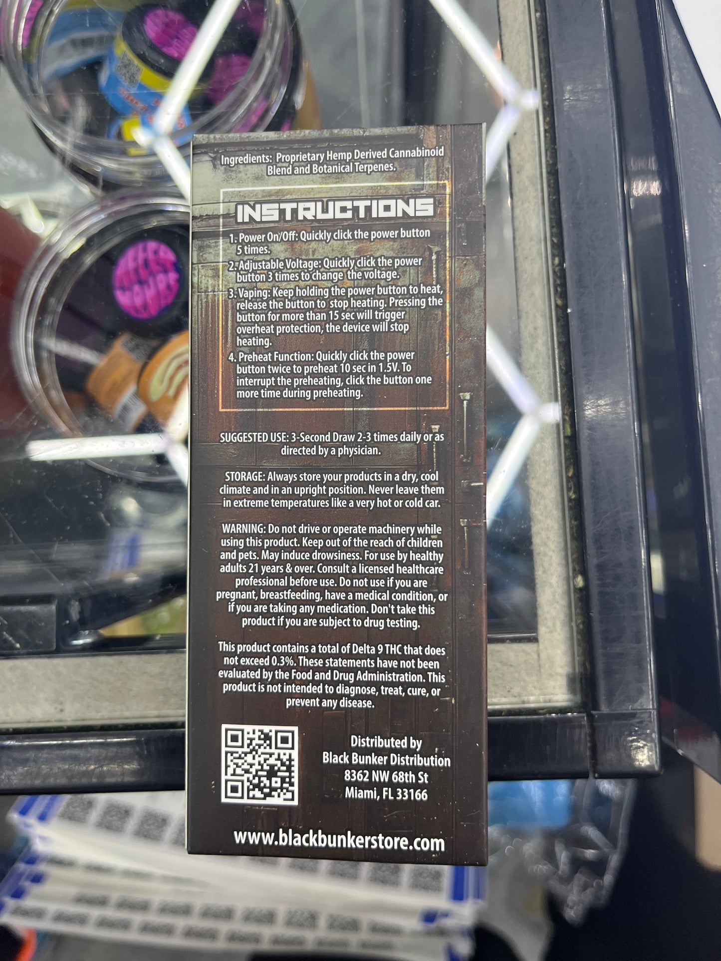 Black bunker disposable thcp vape thca satia miami haze 3ml